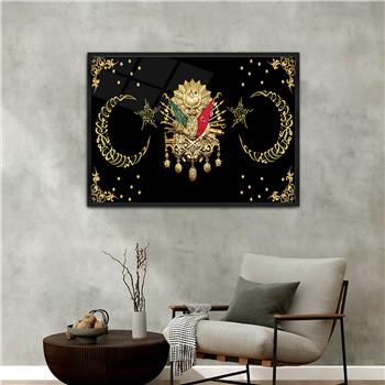 Aluminum-Framed National-Themed Tempered Glass Wall Art 004