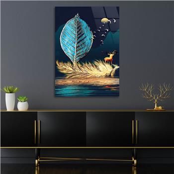 Kunst Thema auf bedrucktem Glas