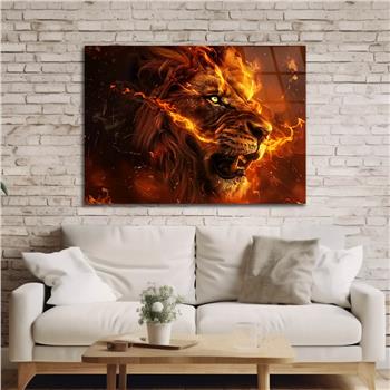 Yatay Doğa Temalı Cam Tablo 455