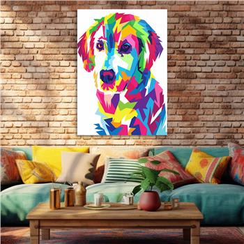 Dikey Sanat Temalı Cam Tablo 446