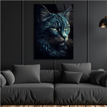 Dikey Doğa Temalı Cam Tablo 426