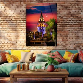 Dikey Doğa Temalı Cam Tablo 231