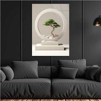 Dikey Doğa Temalı Cam Tablo 401