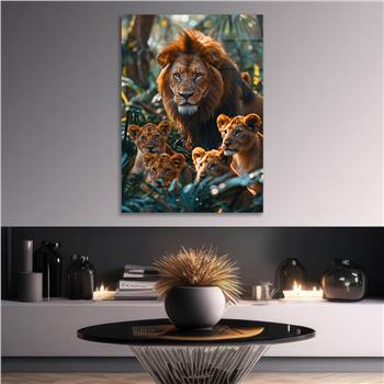 Dikey Doğa Temalı Cam Tablo 369