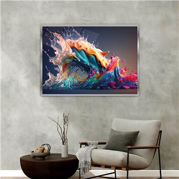 bedrucktes Glas mit Aluminiumrahmen und Kunst Themen 