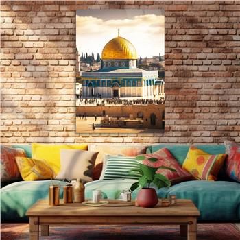 Dikey Dini Temalı Cam Tablo 283