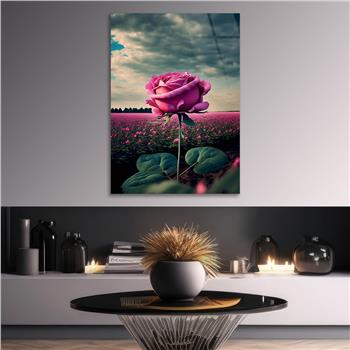 Thema Natur auf bedrucktem Glas