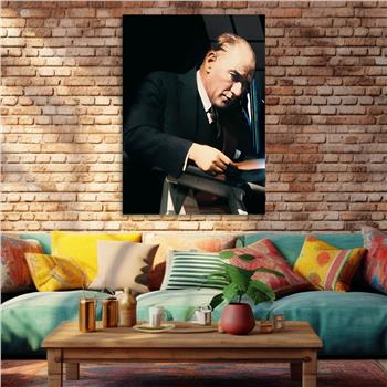 Dikey VatanTemalı Cam Tablo 214