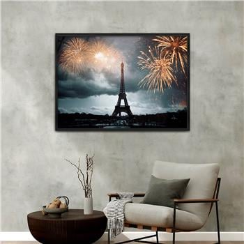 Aluminium Omlijste Natuur Thema Geharde Glasschilderij 140