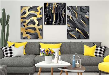 Kunst Thematisches 2-teiliges bedrucktes Glas und Uhrenset