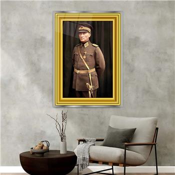 Tableau en verre  à thème national avec cadre en aluminium 107