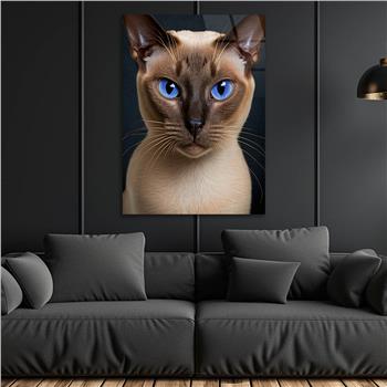 Dikey Doğa Temalı Cam Tablo 278