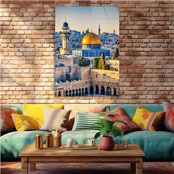 Dikey Dini Temalı Cam Tablo 245