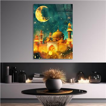 Dikey Dini Temalı Cam Tablo 288