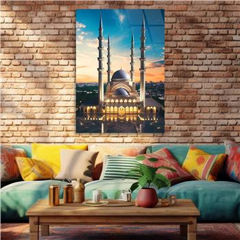 Dikey Dini Temalı Cam Tablo 265