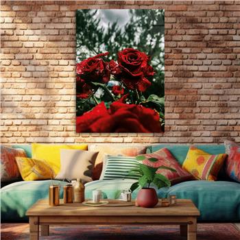 Thema Natur auf bedrucktem Glas