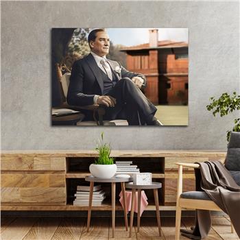 Yatay Vatan Temalı Cam Tablo 139