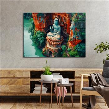 Yatay DoğaTemalı Cam Tablo 425