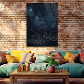 Dikey Doğa Temalı Cam Tablo 253