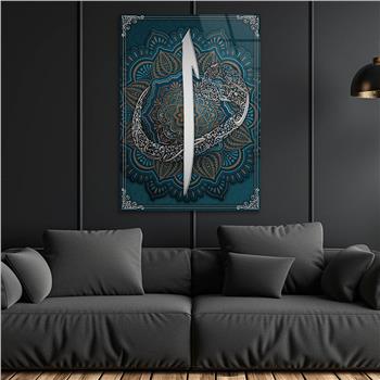 Dikey Dini Temalı Cam Tablo 306