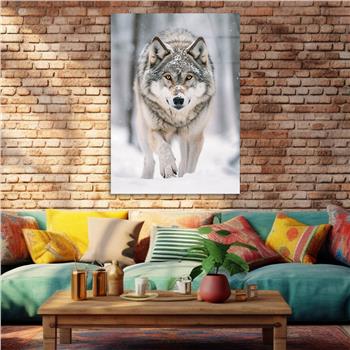 Dikey Doğa Temalı Cam Tablo 440