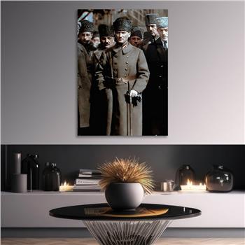 Dikey VatanTemalı Cam Tablo 196