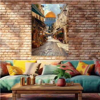 Dikey Dini Temalı Cam Tablo 253