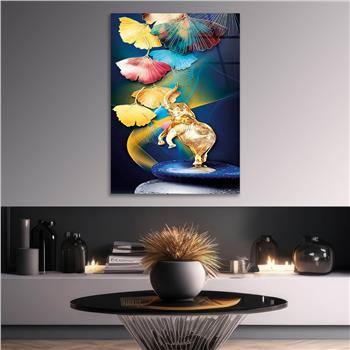 Kunst Thema auf bedrucktem Glas