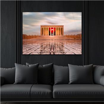 Yatay VatanTemalı Cam Tablo 120