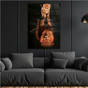 Kunst Thema auf bedrucktem Glas