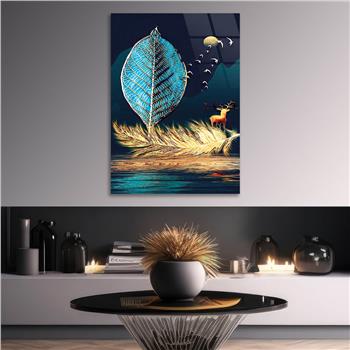 Kunst Thema auf bedrucktem Glas