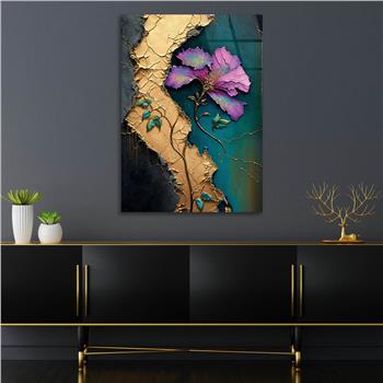 Dikey Sanat Temalı Cam Tablo 319