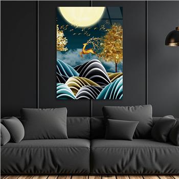 Kunst Thema auf bedrucktem Glas