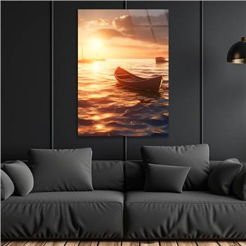 Dikey Doğa Temalı Cam Tablo 272