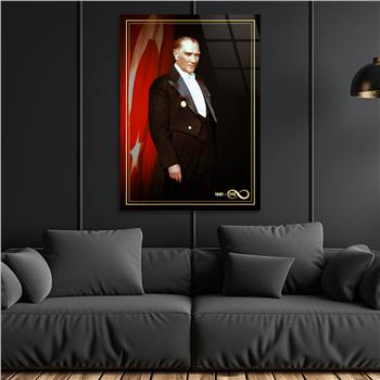 Dikey VatanTemalı Cam Tablo 262