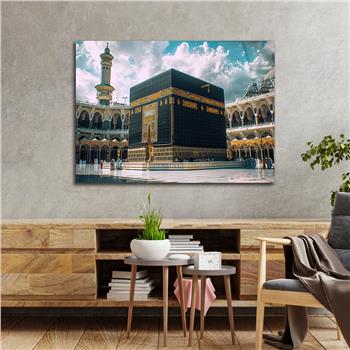 Yatay Dini Temalı Cam Tablo 194