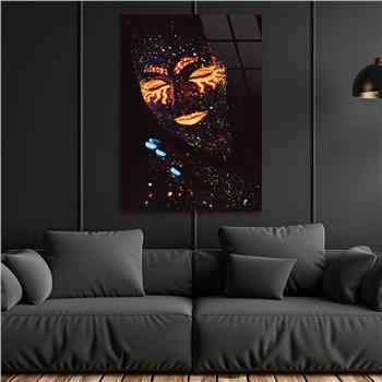 Dikey Sanat Temalı Cam Tablo 312