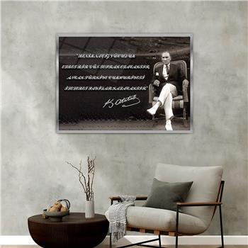 Aluminum-Framed National-Themed Tempered Glass Wall Art 042