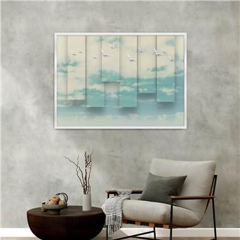 bedrucktes Glas mit Aluminiumrahmen und Kunst Themen 