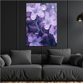 Dikey Sanat Temalı Cam Tablo 416