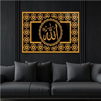 Religiöses Thema auf bedrucktem Glas