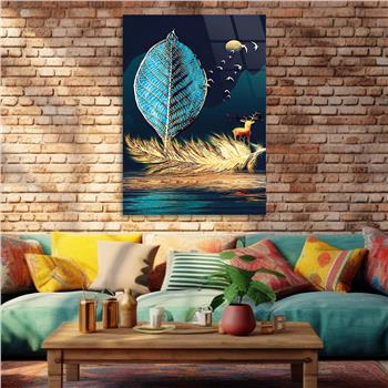 Kunst Thema auf bedrucktem Glas