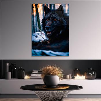 Dikey Doğa Temalı Cam Tablo 435