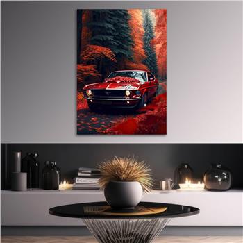 Dikey Doğa Temalı Cam Tablo 259