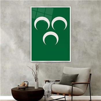 bedrucktes Glas mit Aluminiumrahmen und Nation Themen 