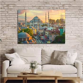 Yatay Dini Temalı Cam Tablo 169