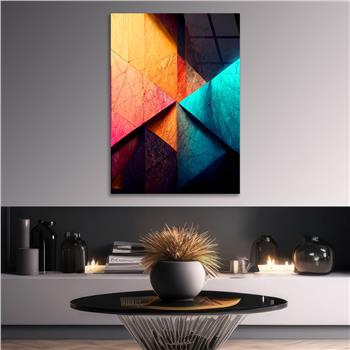 Dikey Sanat Temalı Cam Tablo 544