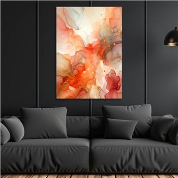 Dikey Sanat Temalı Cam Tablo 400