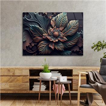 Yatay Sanat Temalı Cam Tablo 585