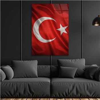 Dikey VatanTemalı Cam Tablo 166